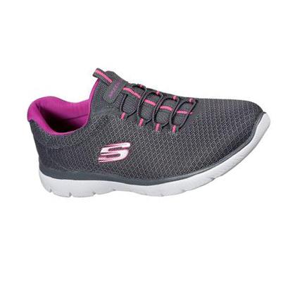 Zapatillas Skechers Summits Mujer Gris Moradas | I099A_AR