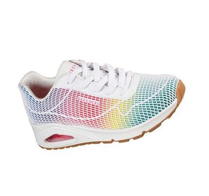 Zapatillas Skechers Uno - Eye Catching Mujer Blancas Multicolor | I023X_AR