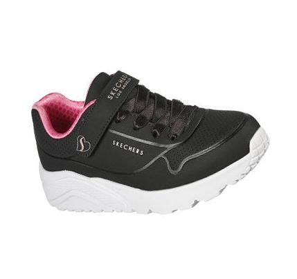 Zapatillas Skechers Uno Lite Niña Negras | 61A5X_AR