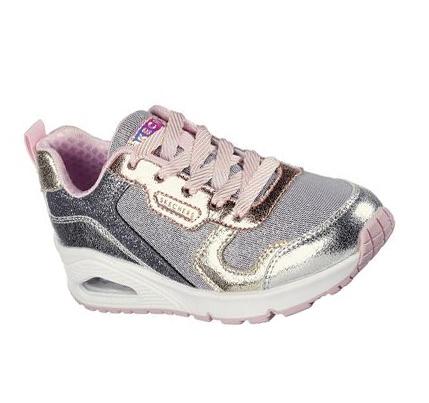 Zapatillas Skechers Uno - Metallic Remix Niña Doradas | 63A50_AR