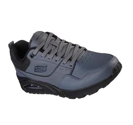 Zapatillas Skechers Uno - Suroka Hombre Gris Negras | A125D_AR