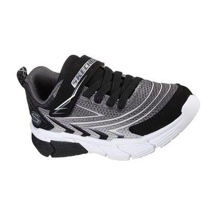 Zapatillas Skechers Vector-Matrix - Voltonik Niño Gris Negras | IA958_AR