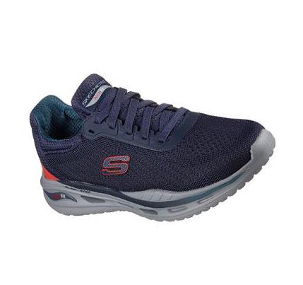 Zapatos Casuales Skechers Arch Fit Orvan - Trayver Hombre Azul Marino | IT93Q_AR