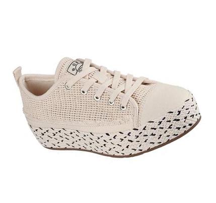 Zapatos Casuales Skechers BOBS Sesame - Cute Altura Mujer Beige | I038A_AR