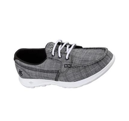 Zapatos Casuales Skechers GOwalk Lite - Isla Mujer Negras Blancas | 6038L_AR