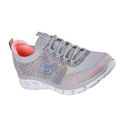 Zapatos Casuales Skechers Glide-Step Flex - Cosmic Spirit Mujer Gris Rosas | IA88L_AR