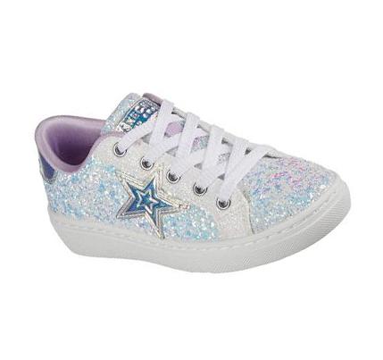 Zapatos Casuales Skechers Goldie - Sparkle Up Niña Blancas Azules | 38T0B_AR