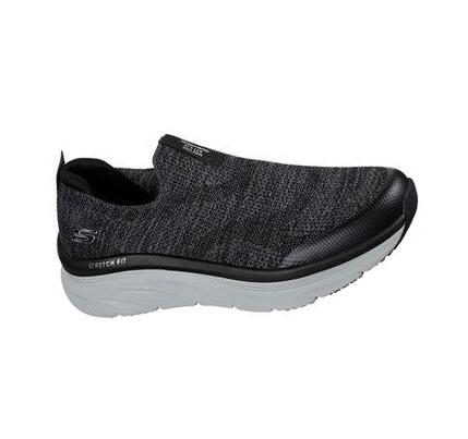 Zapatos Casuales Skechers Relaxed Fit: D'Lux Walker - Quick Upgrade Hombre Negras Blancas | T650L_AR