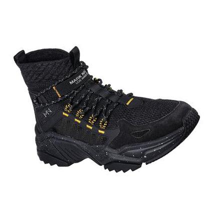 Zapatos Casuales Skechers Smart Block - Half Dome Hombre Negras Amarillo | 6889Q_AR