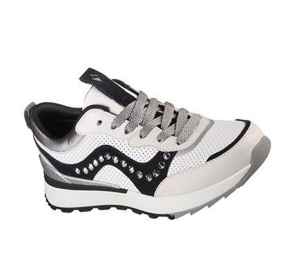 Zapatos Casuales Skechers Sunny Calle - Leatherette Mujer Blancas Negras | 6A99Q_AR