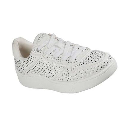 Zapatos Casuales Skechers Upbeats - Shiny Stepper Mujer Blancas Plateadas | 652AA_AR