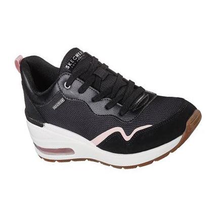 Zapatos Cuña Skechers Million Air - Air-Ess Mujer Negras | 30558_AR