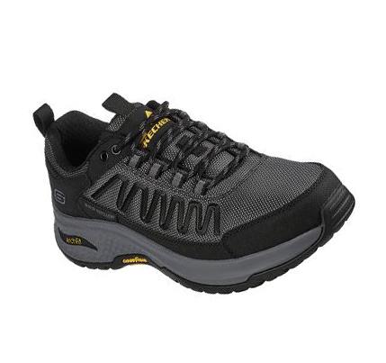 Zapatos De Senderismo Skechers Relaxed Fit: Arch Fit Ripple - Rialdo Hombre Negras | 5033B_AR