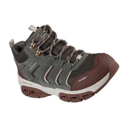 Zapatos De Senderismo Skechers Relaxed Fit: Glide-Step Atlan Mujer Verde Oliva | 6880C_AR