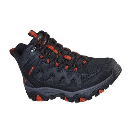 Zapatos De Senderismo Skechers Relaxed Fit: Pine Trail - Gotera Hombre Negras | AT33P_AR