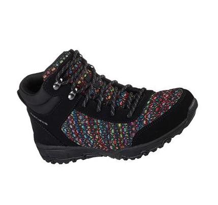 Zapatos De Senderismo Skechers Seager Hiker - Art-Beat Mujer Negras Multicolor | 68518_AR