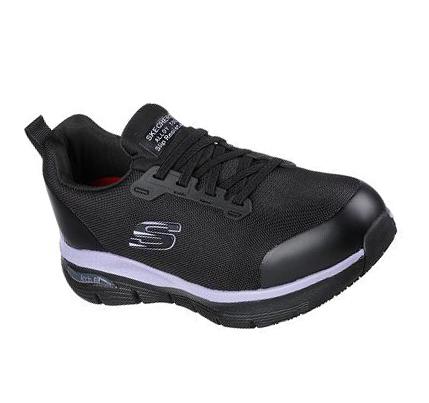 Zapatos De Trabajo Skechers Arch Fit SR - Evzan Mujer Negras Moradas | 39T1E_AR