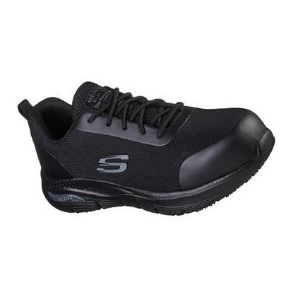 Zapatos De Trabajo Skechers Arch Fit SR - Ringstap Alloy Puntera Hombre Negras | T086L_AR