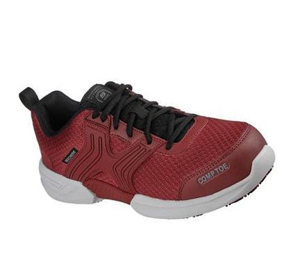 Zapatos De Trabajo Skechers Bomal Comp Puntera Hombre Burdeos | A836A_AR