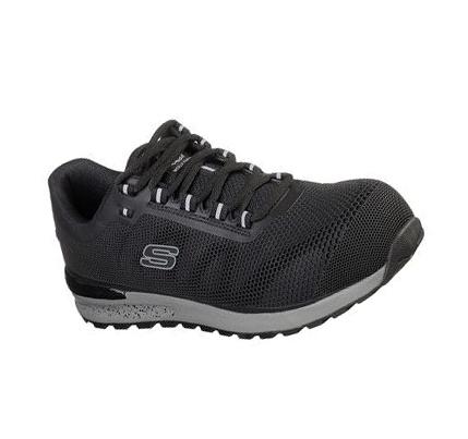 Zapatos De Trabajo Skechers Bulklin Comp Puntera Hombre Negras | 5636R_AR