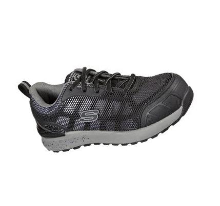 Zapatos De Trabajo Skechers Bulklin - Lyndale Comp Puntera Mujer Negras Gris | 5896R_AR