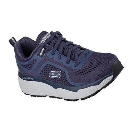 Zapatos De Trabajo Skechers Max Cushioning Elite SR - Banham Mujer Azul Marino | 36T10_AR