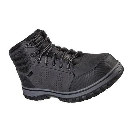 Zapatos De Trabajo Skechers McColl - Dassah WP Comp Puntera Hombre Negras | 3936S_AR