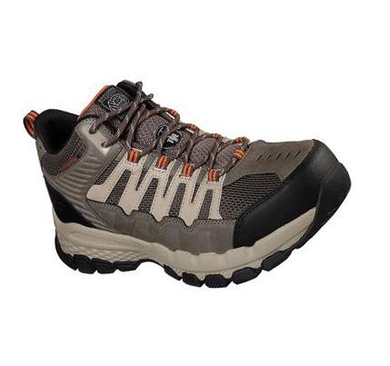 Zapatos De Trabajo Skechers Queznell ST WP Hombre Marrones Claro | 5061D_AR