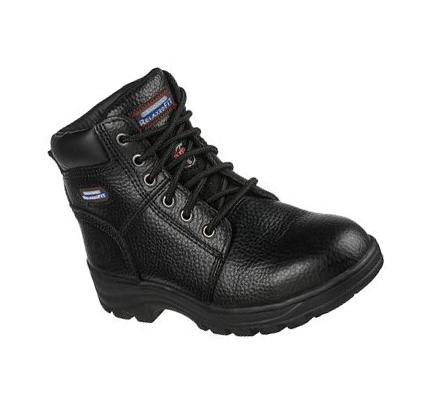 Zapatos De Trabajo Skechers Relaxed Fit: Workshire - Peril ST Mujer Negras | 5AT13_AR