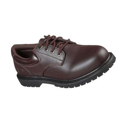 Zapatos De Trabajo Skechers Relaxed Fit: Cottonwood - Vorbeck SR Hombre Marrones | 6386C_AR