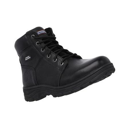 Zapatos De Trabajo Skechers Relaxed Fit: Workshire - Condor Hombre Negras | 66610_AR