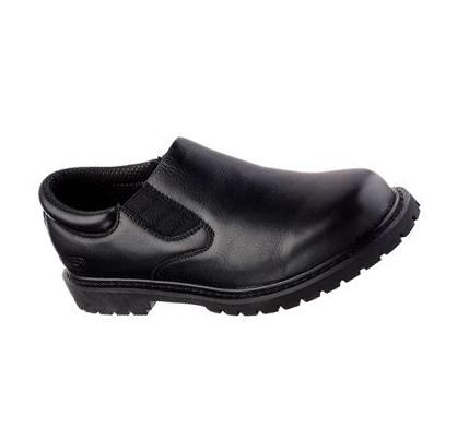 Zapatos De Trabajo Skechers Relaxed Fit: Cottonwood - Goddard SR Hombre Negras | 6836A_AR