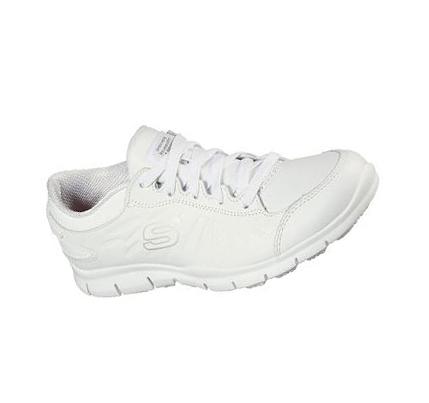 Zapatos De Trabajo Skechers Relaxed Fit: Eldred - Dewey SR Mujer Blancas | A8A6S_AR