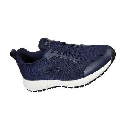 Zapatos De Trabajo Skechers Squad SR Mujer Azul Marino | A3A6W_AR