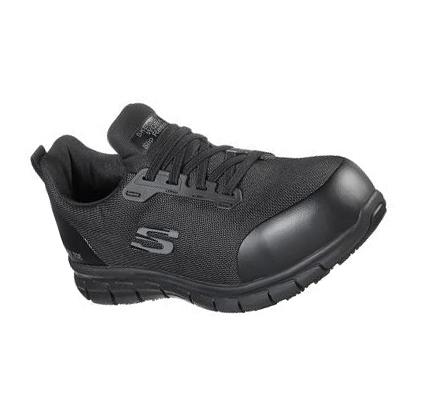 Zapatos De Trabajo Skechers Sure Pista - Irmo Alloy Puntera Mujer Negras | 6221A_AR