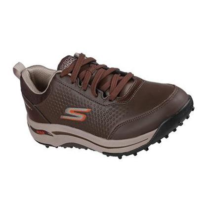 Zapatos de Golf Skechers GO GOLF Arch Fit - Set Up Mujer Marrones | 3951Q_AR