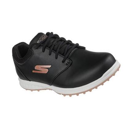 Zapatos de Golf Skechers GO GOLF Bold Mujer Negras Rosas Doradas | 3A26R_AR