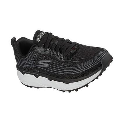 Zapatos de Golf Skechers Max Cushioning: GO GOLF Ultra Max Mujer Negras Blancas | 3A51E_AR