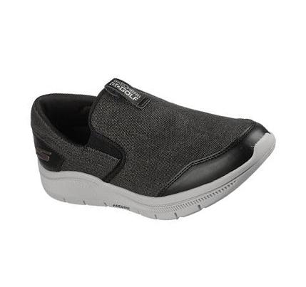 Zapatos de Golf Skechers Relaxed Fit: GO GOLF Arch Fit Walk Mujer Negras Gris | 3803A_AR