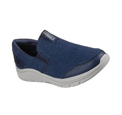 Zapatos de Golf Skechers Relaxed Fit: GO GOLF Arch Fit Walk Mujer Azul Marino Gris | 3T92B_AR