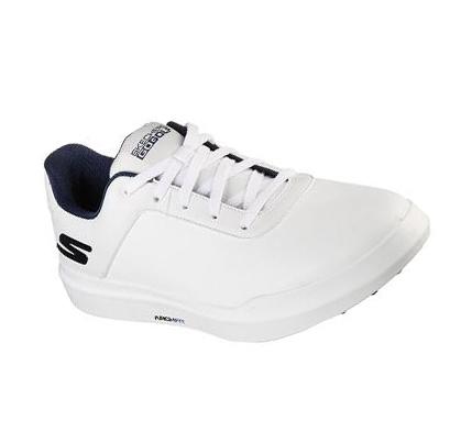 Zapatos de Golf Skechers Relaxed Fit: GO GOLF Drive 5 Hombre Blancas Azul Marino | A208A_AR